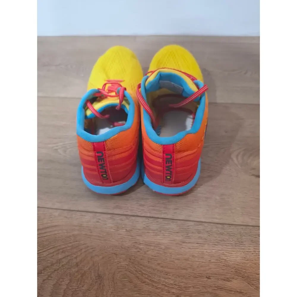 Newton Fate 8 Men's Size 11 Running Shoes Sunset Orange Blue M011522 Low Drop - Picture 4 of 8